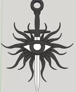 Dragon age inquisition pendant dual extrusion 