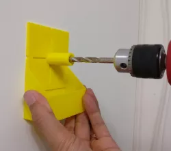 Drilling guide and drill dust collector for wall drilling