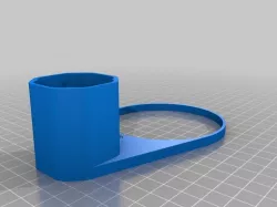 Echo Dot Wall Mount with side and top openings for power supply.
