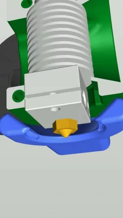 Fanduct Shape3D (for Rotelloid 3D printer off ALE and Pursa I3 MK2/MK3)