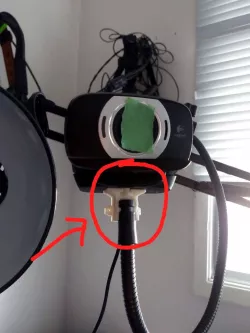 Flexible Mount Head for Microphone Wind Screen (9mm Connector)
