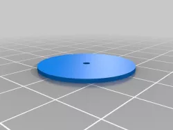 Folded lamp shade mk2 Bulb Hole Cutting / Drill Template Guide
