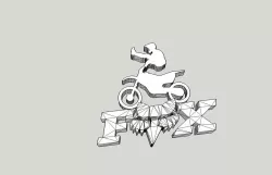 Fox Racing logo and Rider remix