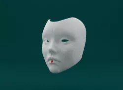 Geisha Robot Mask (Ghost in the Shell)
