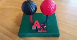Golf ball salt/pepper shaker