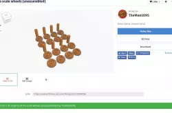 HO scale wheels (unassembled)