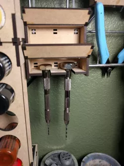 Laser Cut Pin Vice Rack