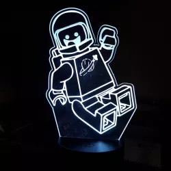 Lego Movie Benny the '80s Space Guy LED Lamp Plate