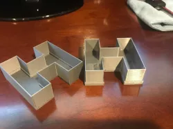 Letter H or Letter I Container Box