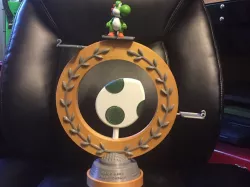 Mario Kart Trophy Ring, Base, Egg, Star, and Bolt