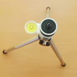 Mini tripod buble leveling
