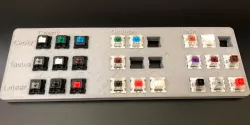 MX Key Switch Comparison Board (Cherry, Gateron, Kailh labels)