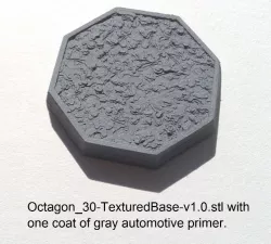 Octagonal Miniature Figure Bases (20 to 50mm widths)