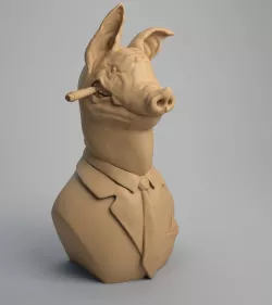 Pig bust, The chief