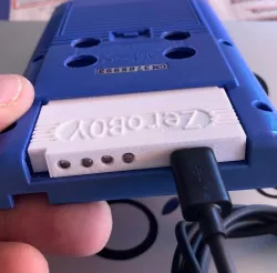 PowerGame micro usb & 4 Led,s Gameboy Zero ZeroBOY