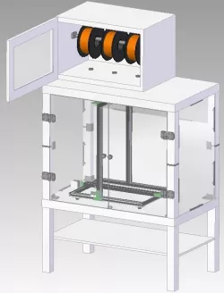 Printer enclosure lack