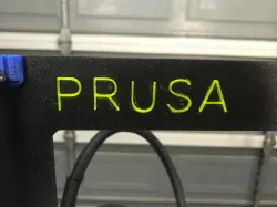 Prusa MK3 Frame Lettering Inserts