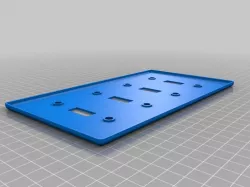 Quad Toggle Switch Plate | My Customized Wall Switch Plate +/- LEGO