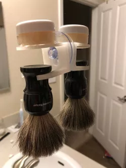 Shave Brush Holder With Suction Cup Mount