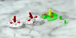 Spinning Heart Tops