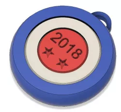 Spinning medal FIFA world cup