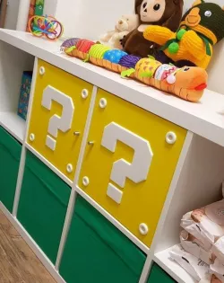 Super mario block for IKEA shelfs