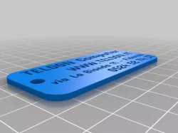 TELDON COMPUTER Multi-Material  Luggage / Bag Tag