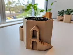 Tower Water Tank Planter Pot