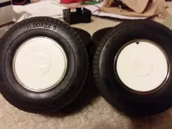 Wheel cover for plastic tamiya semi rear wheels