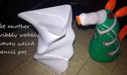 Yet another wibbly wobbly wavey weird pencil pot