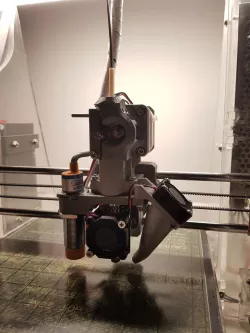 Z Probe holder for Prusa I3 Extruder by Coricoco