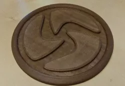4" Coaster with 3D-Fuel Logo