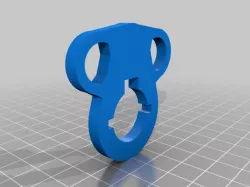 Airsoft aeg m4 sling end plate