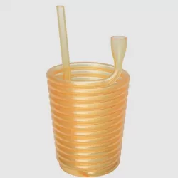 Anti gravity straw cup