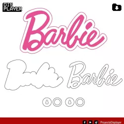 Barbie Background Laser cut file