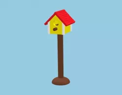 Birdhouse compatible with Playmobil or Sylvanian families