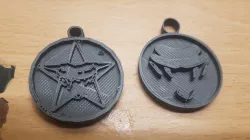 Blank Key ring round