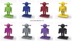 circle robot miniature toy