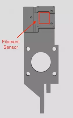 CR10 S4 direct Extruder with Original Filament Sensor holder