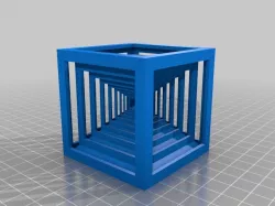 cube in cube on pyramid