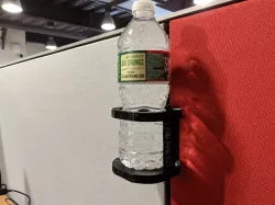 Cubicle Rail Water Bottle Holder