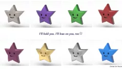 cute star miniature toy