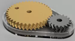 Double helical gear Toy