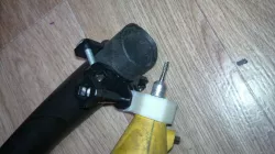 Dremel vacuum hose mount