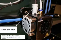 Extruder Wire Strain Relief for Geeetech A10