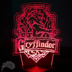 Gryfindor Houser Crest - LED Lamp Plate