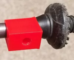 Hiking pole camera mounting clip