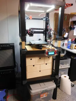 Ikea Lack Brackets and Riser Using Wood 2x2