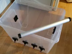 IKEA SAMLA filament dry box with aluminum tube 25mm