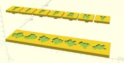 Kids' learn-your-name puzzle (revision 2)